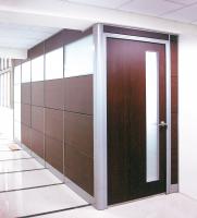 塊狀高隔間-胡桃木紋