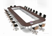 環式會議桌1-胡桃木紋